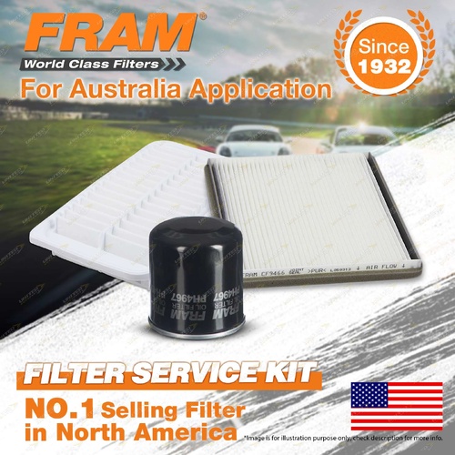 Fram Oil Air Cabin Service Kit for Toyota Corolla ZZE122 1.8 2001-2007