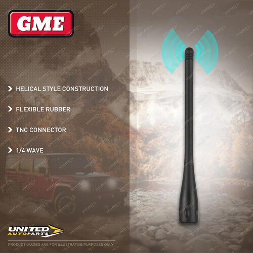 GME Replacement 1/4 Wave Flexible Rubber Antenna - Suit Radio TX-SS6500S