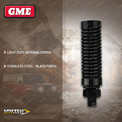 GME Black Light Duty Antenna Spring to suit AE-SS4701 495mm Black Antenna Whip