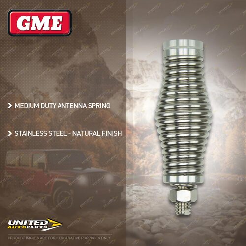 GME Stainless Steel Medium Duty Antenna Spring suit AE-SS4702 960mm Antenna Whip