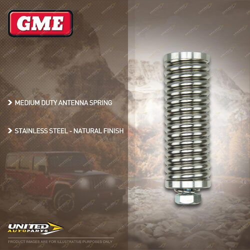 GME Stainless Steel Medium Duty Antenna Spring Suit AE-SS4703 995mm Antenna Whip