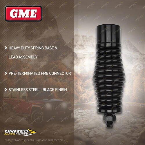 GME Heavy Duty Black Barrel Spring - FME Terminated Suit AT-SS4705B 465mm Whip