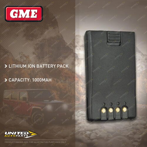 GME 1000Mah Li-Ion Battery Pack To Suit Radio TX-SS630 / GX-SS620