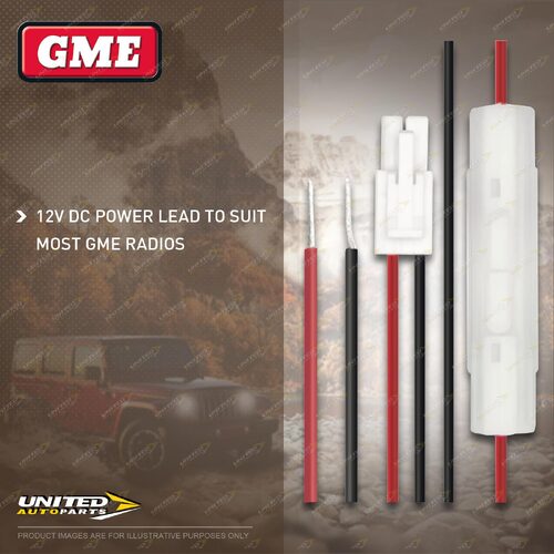 GME 12V 12 volt DC Power Lead Cable LE-SS09 to Suit the Most GME Radios