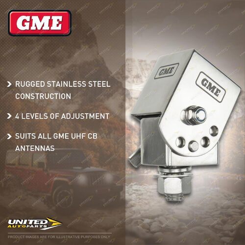 GME Stainless Steel Fold-Down Antenna Mounting Bracket - MB-SS042