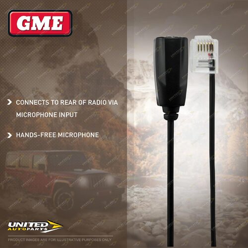 GME Hands-free Pillar Mount Microphone MC-SS006 - To Suit Radio TX-SS4500WS