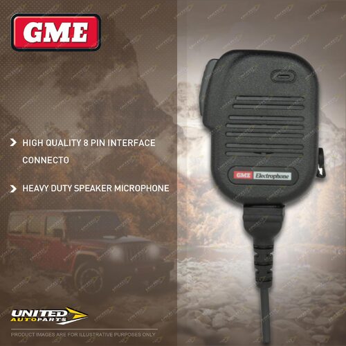 GME Heavy Duty Speaker Microphone with 8 Pin Connector Suit Radio TX-SS6500S