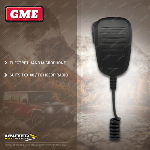 GME Electret Hand Microphone MC-SS301B - Suit Radio TX-SS3100 / TX-SS3100DP