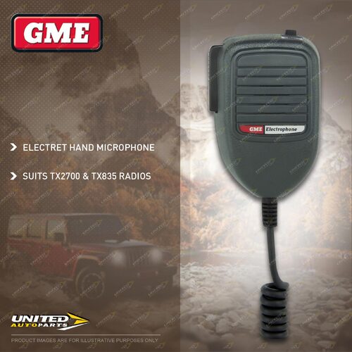 GME Grey Microphone - Suit Radio TX-SS2000 / TX-SS2600 / TX-SS2700 / TX-SS835