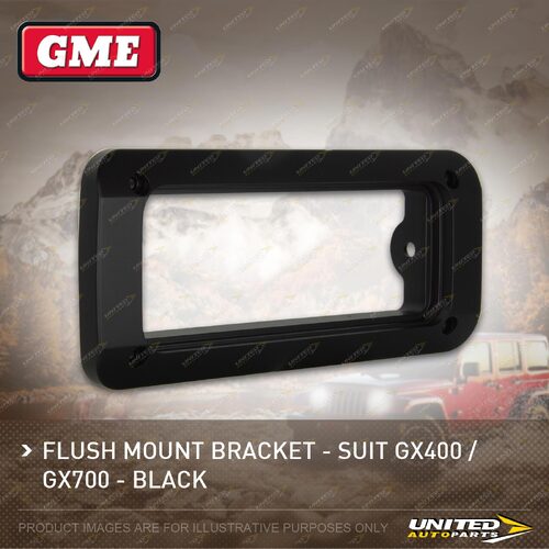 GME Black Flush Mount Bracket MK-SS008B - Suit GX-SS400 / GX-SS700