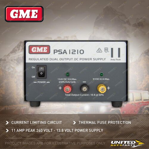 GME Regulated Power Supply (11 Amp Peak 240 Volt - 13.8 Volt Power Supply)