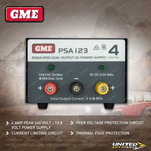 GME Regulated Power Supply (4 Amp Peak 240 Volt - 13.8 Volt Power Supply)