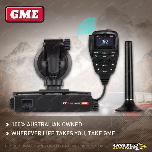 GME Xrs Connect UHF CB Radio with Front-facing Speaker - Portable Pack