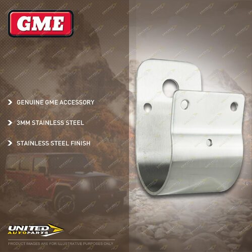 GME 63mm Wrap-Around Bullbar Bracket - 3mm Stainless Steel Finish