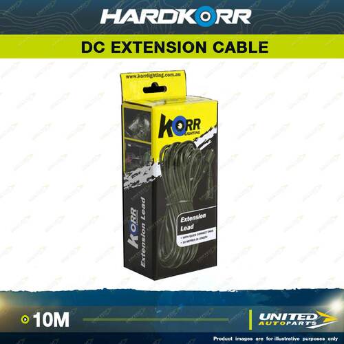 Hardkorr 10m DC Extension Cable with Waterproof DC Plugs at Both Ends