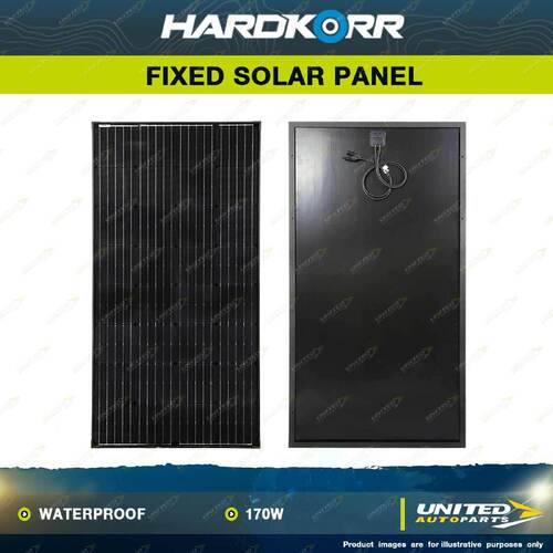 Hardkorr 170W Fixed Solar Panel Mounting Brackets Sold Separately