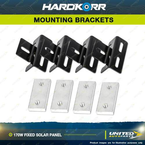 Hardkorr Mounting Brackets for 170W Fixed Solar Panel Caravan Camping