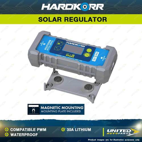 Hardkorr 30A Waterproof Lithium Compatible PWM Solar Regulator IP65 Waterproof