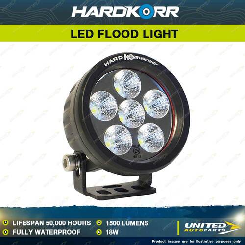 Hardkorr 18W LED Flood Light 1500 Lumens IP67 Waterproof Caravan Camping