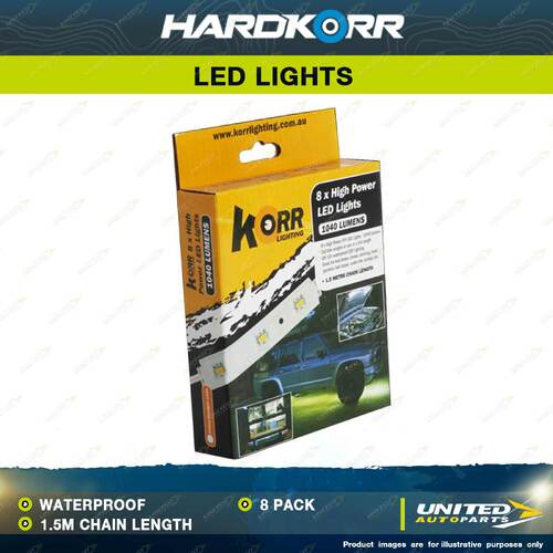 Hardkorr High Powered Lights 8 x Modules of 3 LED Lights IP68 waterproof