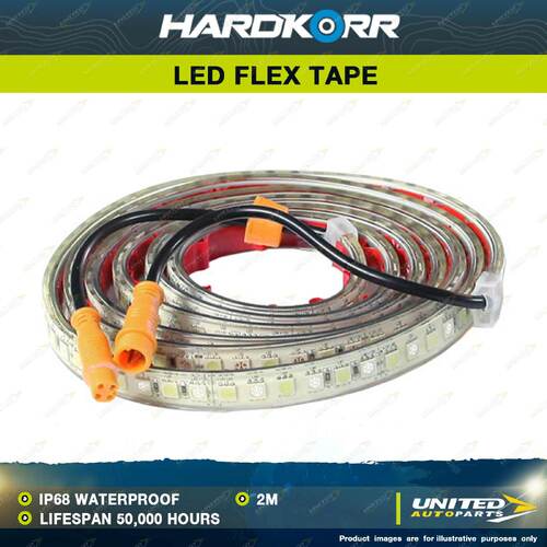 Hardkorr 2m Stick On Tri Colour Flexible LED Tape Light IP68 Waterproof