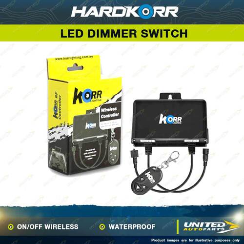 Hardkorr On/Off Wireless Remote Dimmer Switch 40m Range 8A at 12V