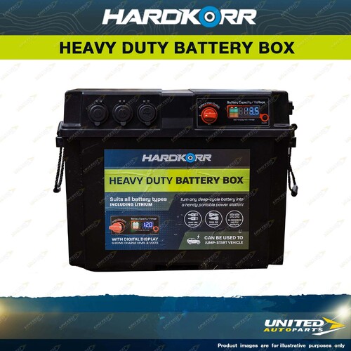 Hardkorr Heavy Duty Battery Box Blake Deep Cycle Battery Portable Camping