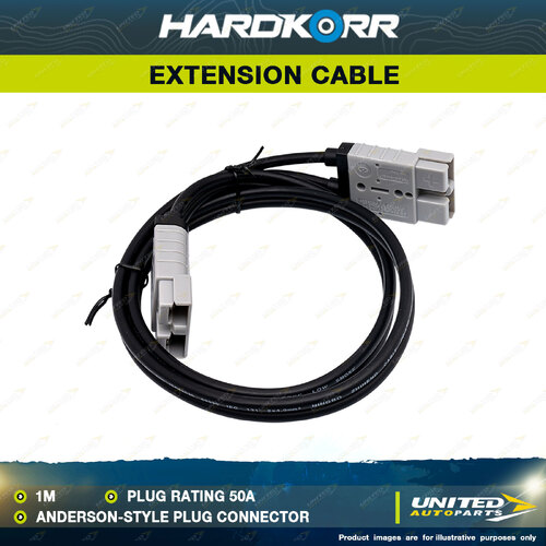 Hardkorr 1 Meter Anderson Style Plug Extension Cable - Plug Rating 50A