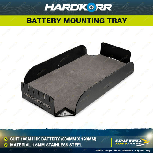 Hardkorr Battery Mounting Tray to Suit 100Ah HK Battery 334mm x 193mm