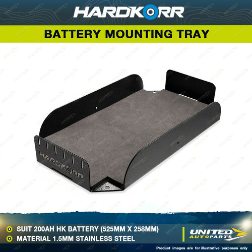 Hardkorr Battery Mounting Tray to Suit 200Ah HK Battery 525mm x 258mm