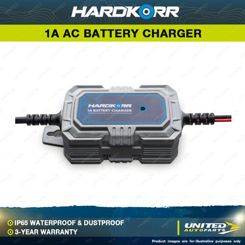 Hardkorr 1A AC Battery Charger With Automatic 6/12V DC Recognition