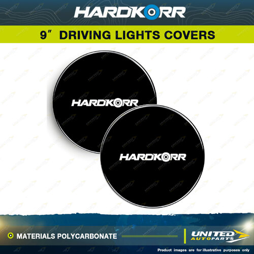 Hardkorr Black Covers Suitable for 9" Driving Lights - Materials Polycarbonate