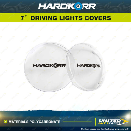 Hardkorr Clear Covers Suitable for 7" Driving Lights - Materials Polycarbonate