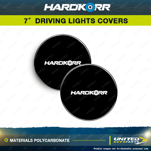 Hardkorr Black Covers Suitable for 7" Driving Lights - Materials Polycarbonate