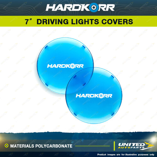 Hardkorr Blue Covers Suitable for 7" Driving Lights - Materials Polycarbonate