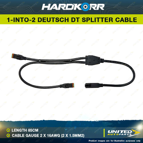 Hardkorr 1-Into-2 Deutsch DT Splitter Cable Double-insulated Oxygen-free Copper