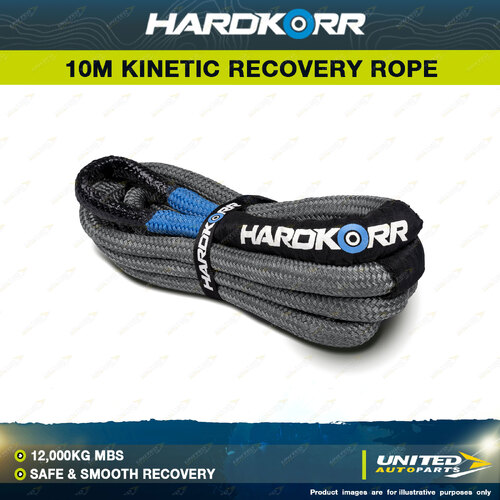 Hardkorr 10M Kinetic Recovery Rope 12000kg MBS - Safe & Smooth Recovery