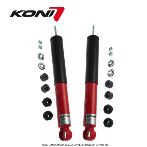 2 x Rear KONI Heavy Track Adj Shocks for Ssangyong Korando KJ 2-door Musso 602