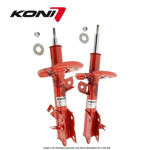 2 x Front KONI Heavy Track Adj Shock Absorbers for Nissan Qashqai X-Trail II SUV