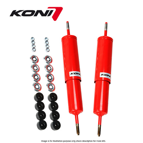 2 Front KONI Heavy Track Adj Raised Shock Absorbers for Patrol GR GQ Y60 GU Y61