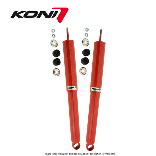 2 x Rear KONI Heavy Track Raised Adj Shocks for Landcruiser FJ HZJ HDJ 80 HZJ105