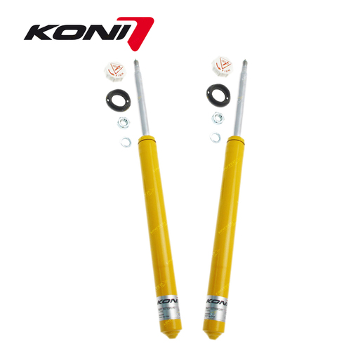 2 x Front KONI Sport Adjustable Shock Absorbers for Toyota MR2 Silver 1.6 TC