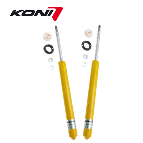 2 x Rear KONI Sport Adj Shock Absorbers for Toyota MR2 Silver 1.6 TC 85-07.86