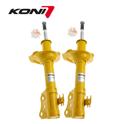 2 x Front KONI Sport Adjustable Shock Absorbers for Toyota Yaris Echo Vitz