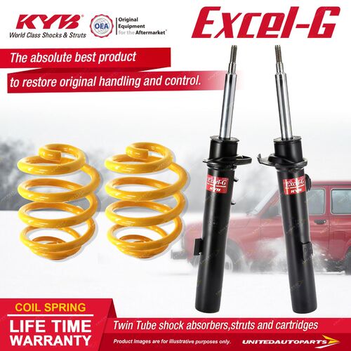 Front KYB EXCEL-G Shock Absorbers Super Low King Springs for BMW 320 323 325 E90