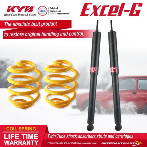 Rear KYB EXCEL-G Shock Absorbers Super Low King Springs for BMW 320 323 325 E30