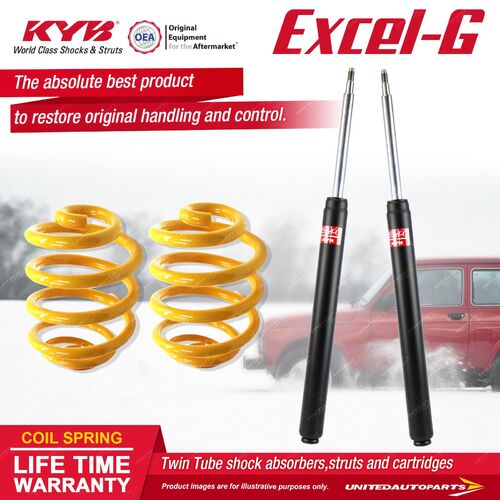 Front KYB EXCEL-G Shock Absorbers Super Low King Springs for BMW 320 323 325 E30