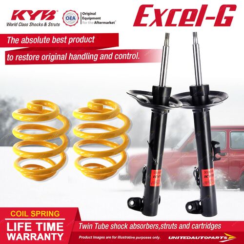 Front KYB EXCEL-G Shock Absorbers Super Low King Springs for BMW 320 325 328 E36