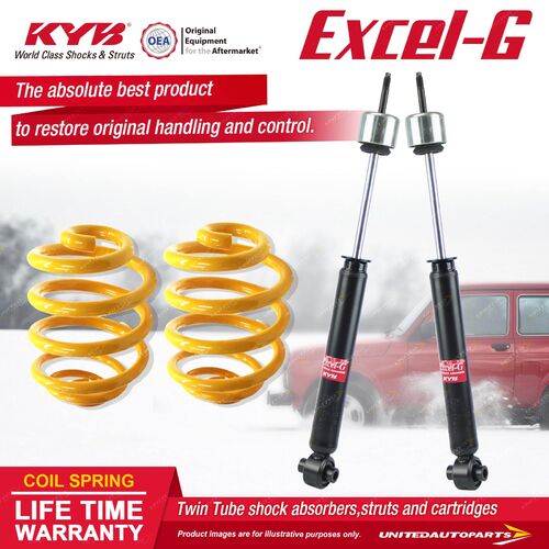 Rear KYB EXCEL-G Shock Absorbers Super Low King Springs for FORD Fairlane ZK ZL