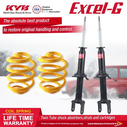 Front KYB EXCEL-G Shock Absorbers Super Low King Springs for FORD Fairlane NA NC